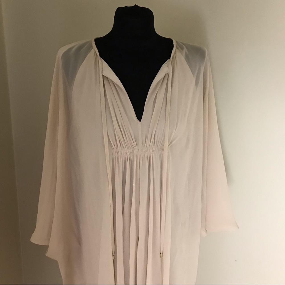 Diane von Furstenberg Silk Tunic Sheer Dress
